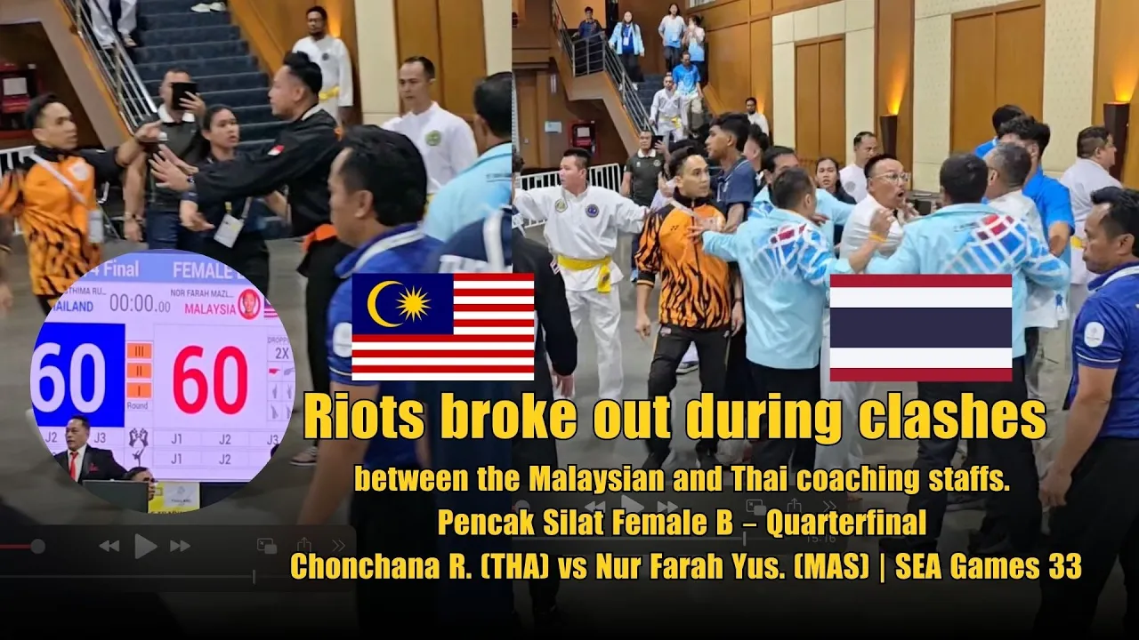 Riots broke out during clashes: Chonchana R. (THA) vs Nur Farah Yus. (MAS) | SEA Games 33