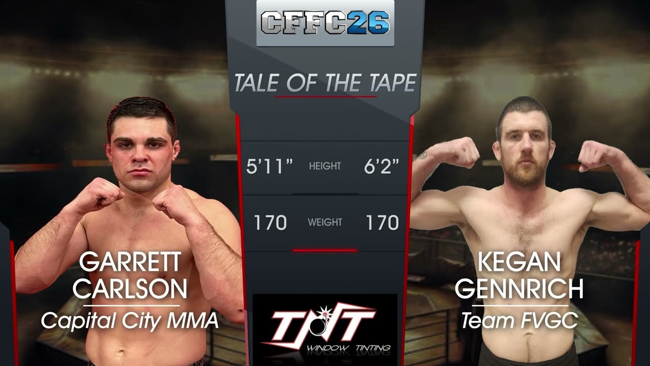 CHOSEN FEW FIGHTING CHAMPIONSHIP Garrett Carlson VS Kegan Gennrich backdrop