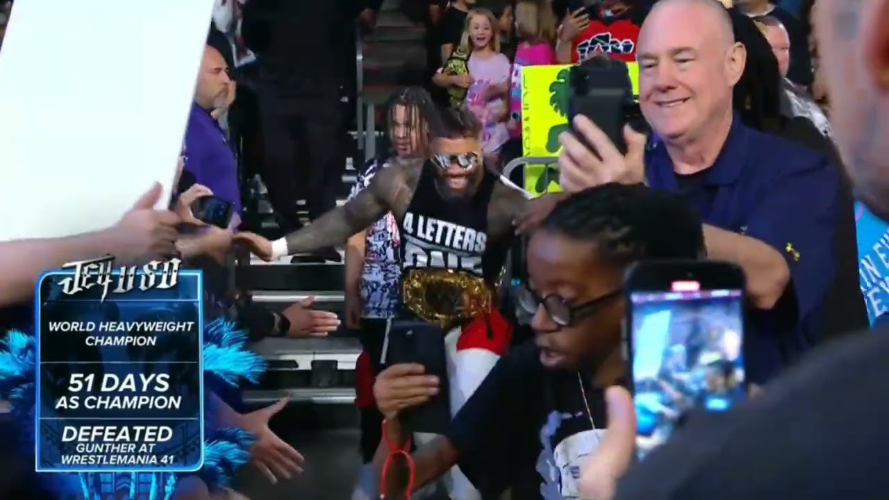 WWE RAW JEY USO VS GUNTHER 06/09/25