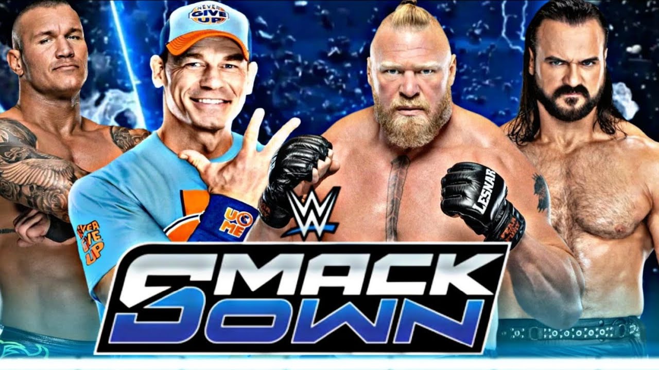 FULL MATCH - John Cena & Randy Orton Vs. Brock Lesnar & Drew Mcintyre : WWE SmackDown 2025 background