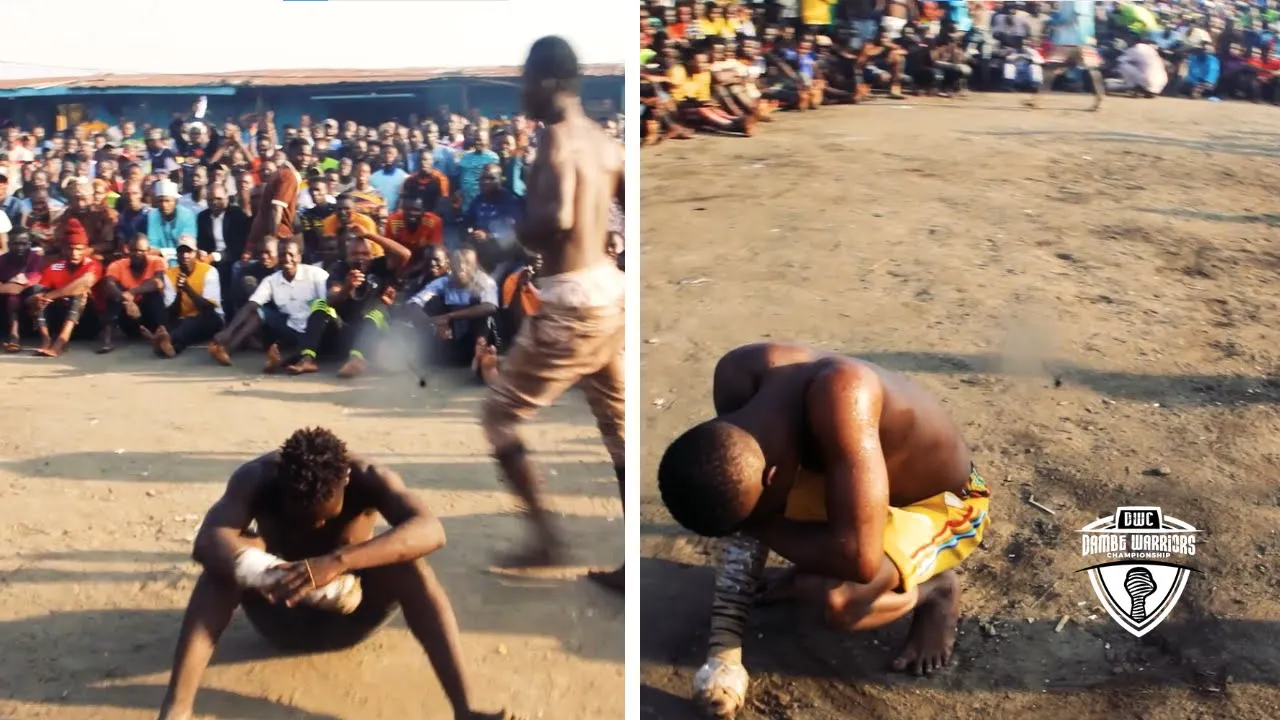 DAMBE WARRIORS 222 | Slapped so Hard Fighter 1 sat on the Sand, while Fighter 2 Begged to Stop. background