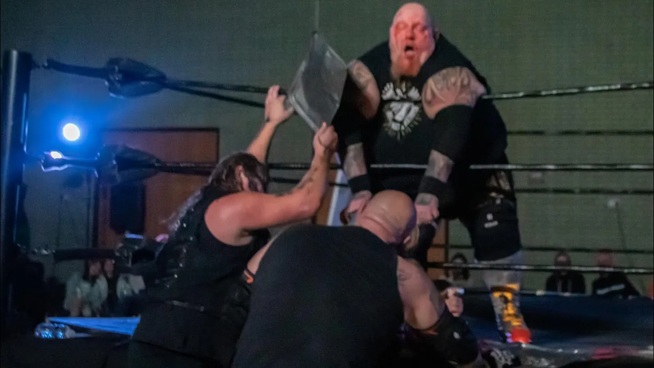 UK Pitbulls V Demon Death Squad CXW Tag Team Championship Final Match / Xtreme Rules / Brit Wres background