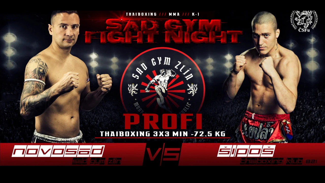 SAD GYM FIGHT NIGHT: NOVOSAD vs SIPOS MUAY THAI 19.10.2018 background