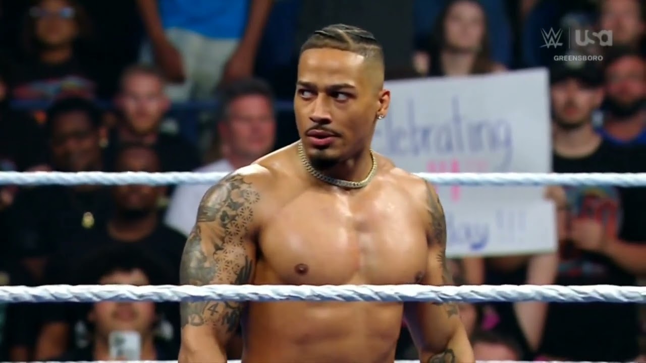 WWE SMACKDOWN ALEISTER BLACK VS CARMELO HAYES 05/16/25 background