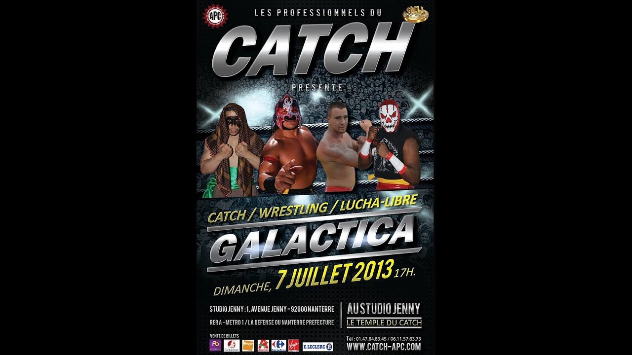 APC Galactica catch wrestling vs lucha libre le 7 Juillet à 17 h au studio Jenny de Nanterre