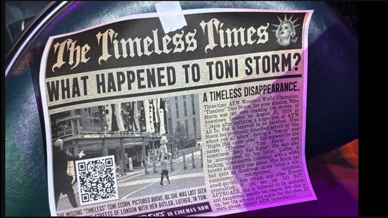 AEW Dynamite Where In The World Is Timeless Toni Storm? background