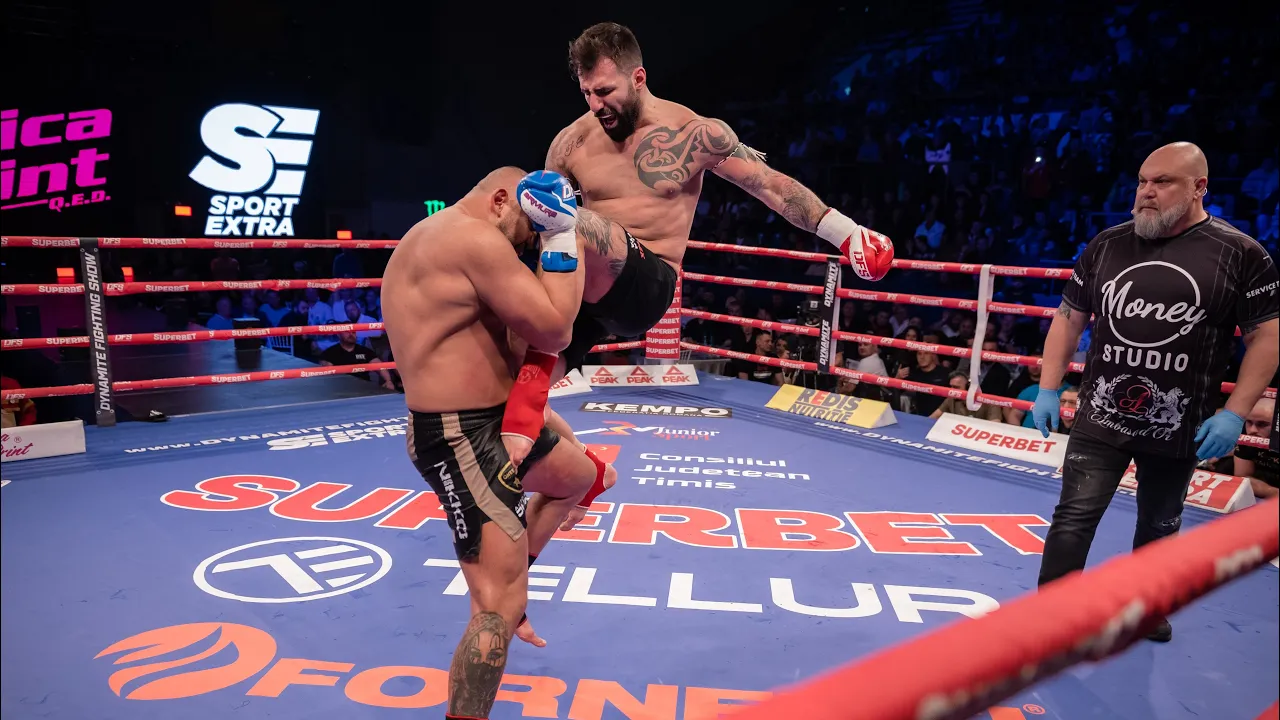 Bogdan Stoica l-a demolat pe Vladimir Tok în main eventul DFS18 background