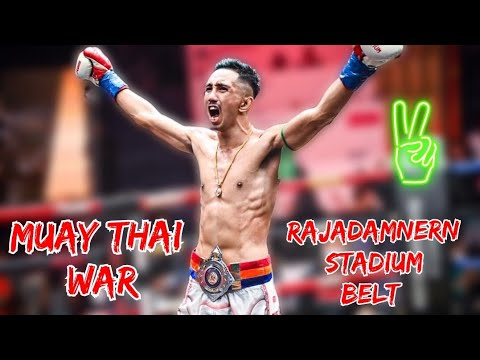 Muay Thai Rajadamnern Stadium Belt Joocharoen Vs Petchtongchai background