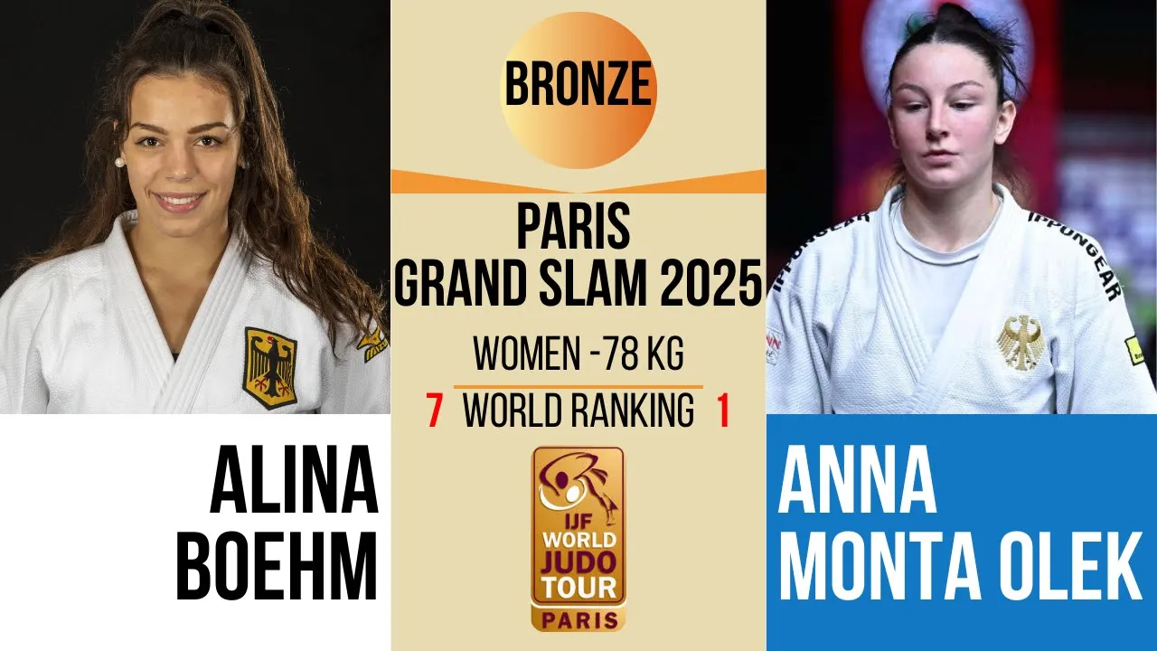 Alina BOEHM VS Anna Monta OLEK | PARIS Grand Slam 2026 | BRONZE -78 kg