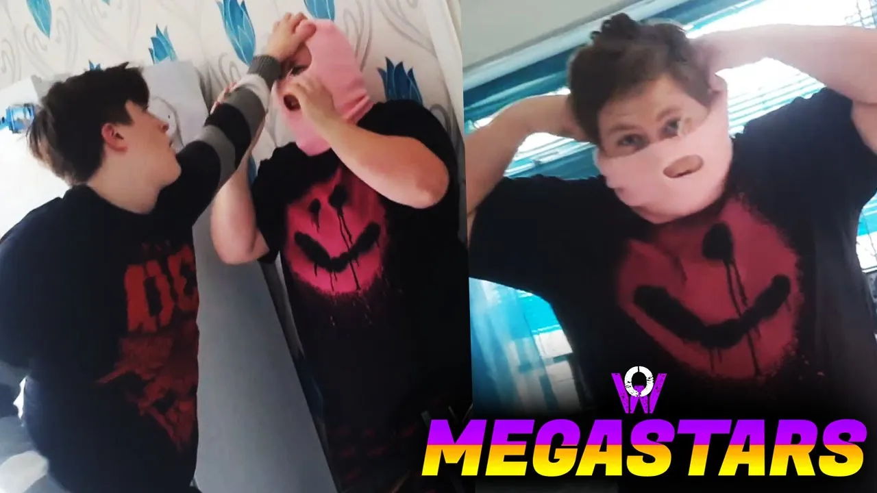 Danny Wolf disguises as Barry Dancer to ambush The Bruiser!: MEGASTARS 80 background