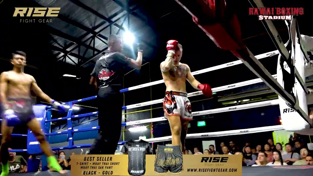 🇬🇧 UK vs Thailand 🇹🇭 | Vicious Elbow Ends Muay Thai Battle Fast! background