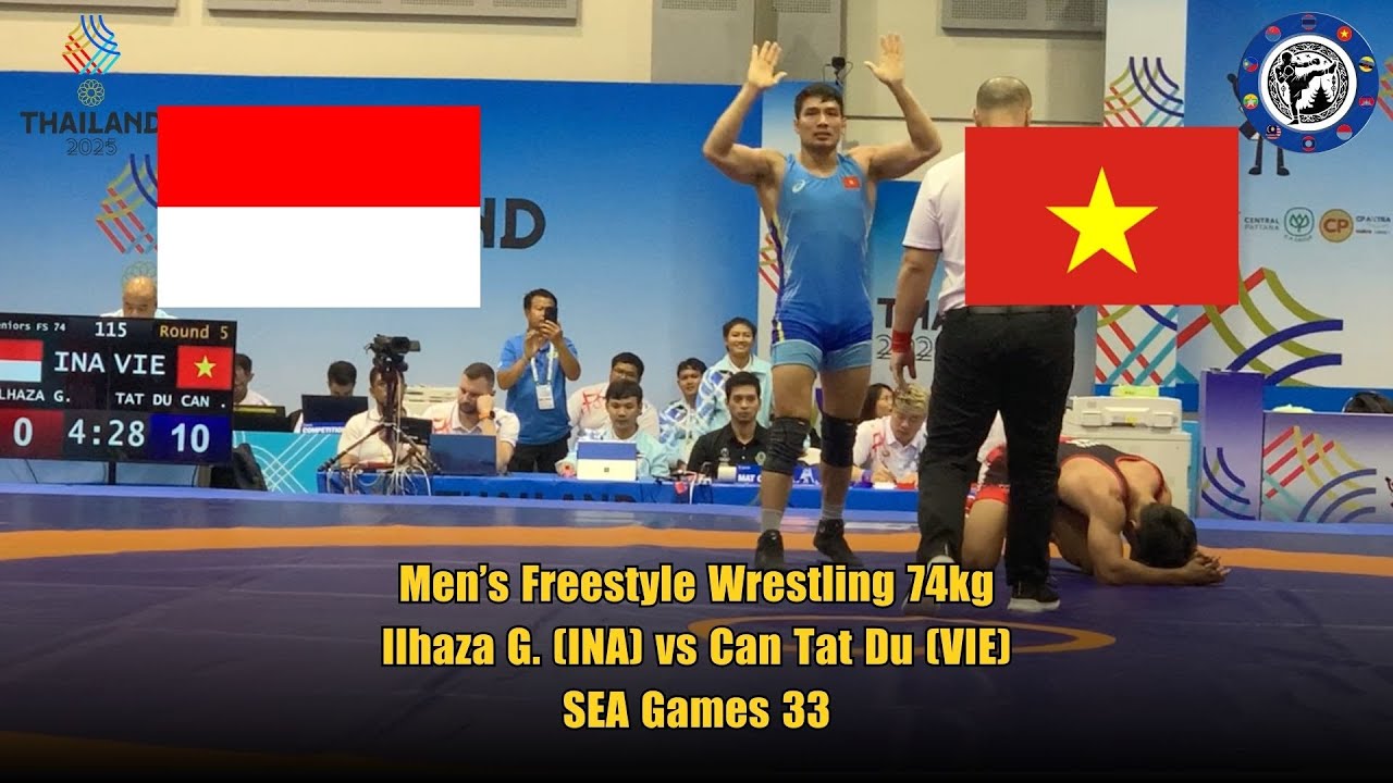 Men’s Freestyle Wrestling 74kg: Ilhaza G. (INA) vs Tat Du Can (VIE) | SEA Games 33