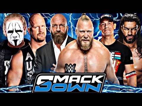 FULL MATCH - Roman Reigns,John Cena & Brock Lesnar Vs. Triple H, Stone Cold & Sting : WWE SmackDown 