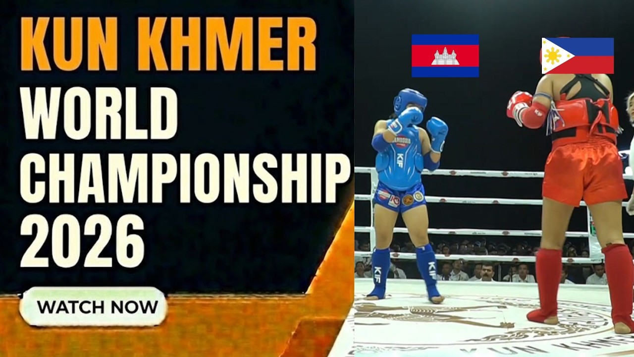 KUN KHMER WORLD CHAMPIONSHIP: RITHY VANICH CAM VS DE LARA PHILLIPINES
