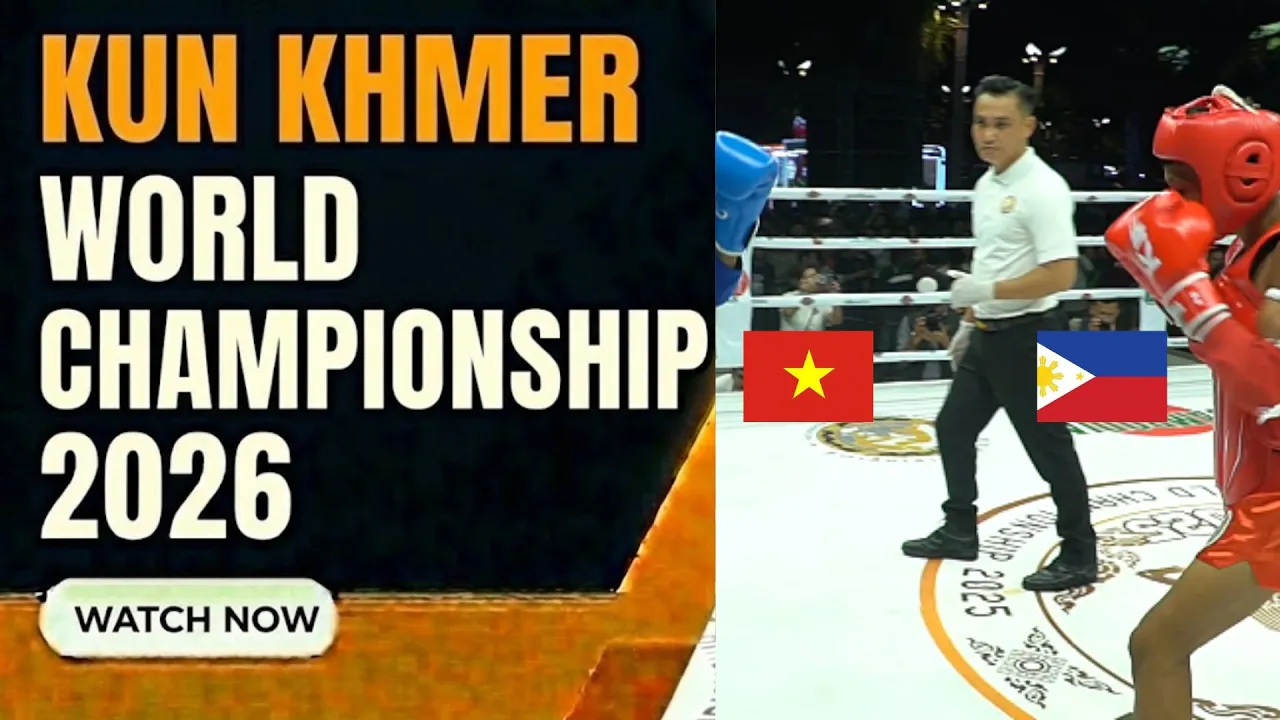 KUN KHMER WORLD CHAMPIONSHIP Ta Thi Kim Yen (VIE) vs Paguio (Phillipine)
