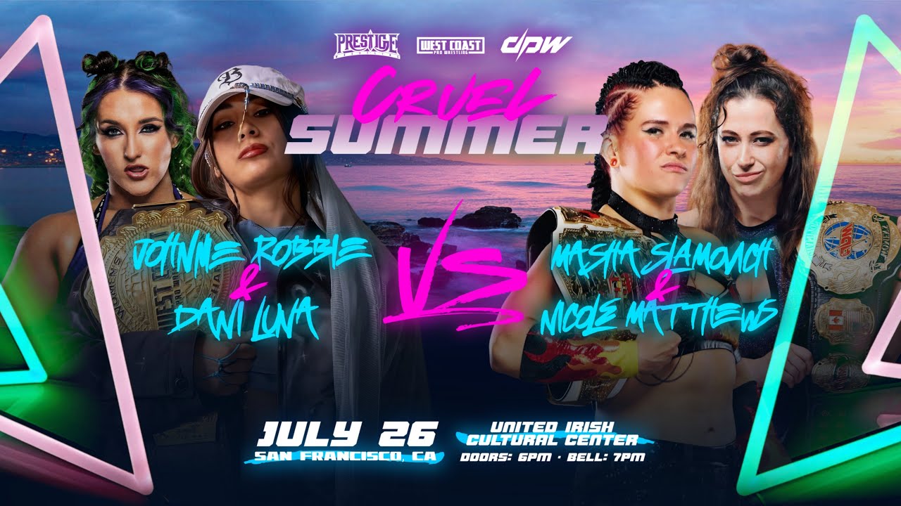 Johnnie Robbie & Dani Luna vs Masha Slamovich & Nicole Matthews! background