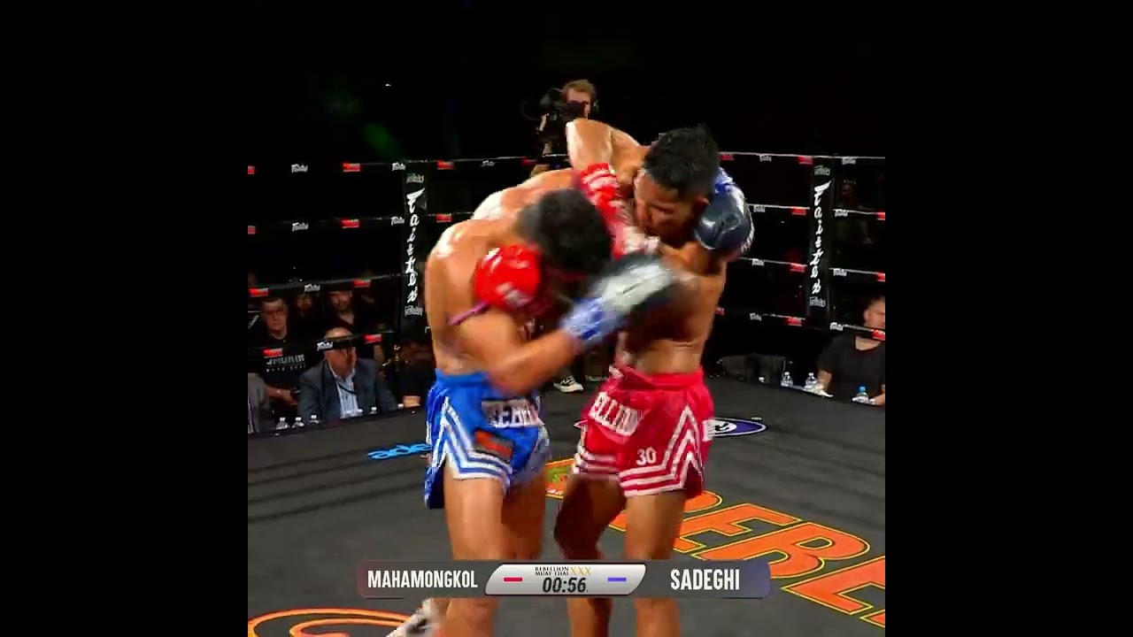 Mohammad Sadeghi vs Mahamongkol @ Rebellion Muay Thai 30 highlights