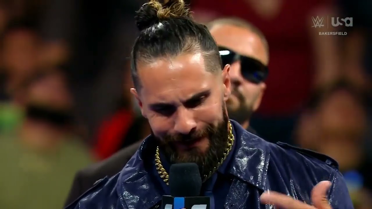 WWE SMACKDOWN SETH ROLLINS ENTRANCE 06/06/25 background