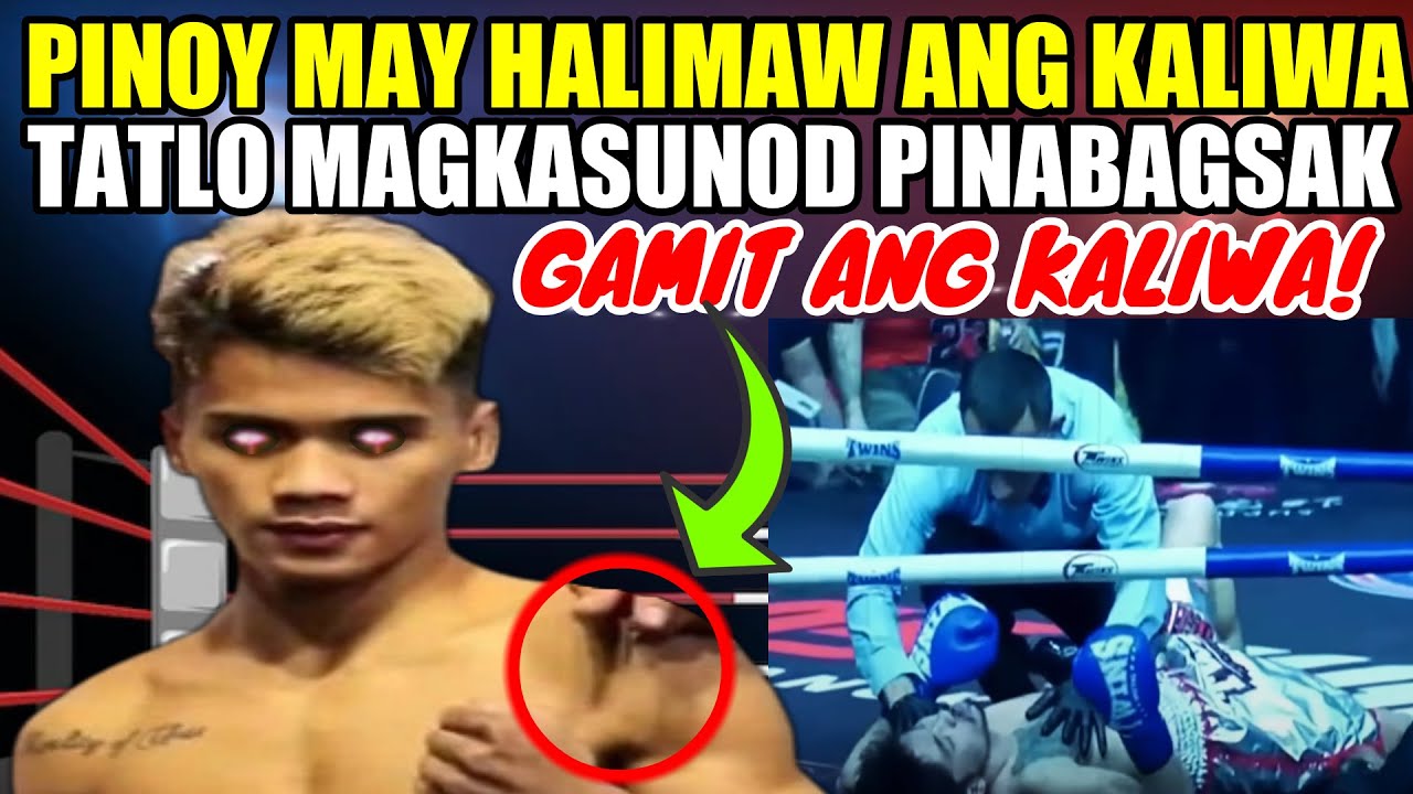 PINOY MAY HALIMAW ANG KALIWANG KAMAY TATLO PINABAGSAK | LEFT HOOK MALAKAS PA KAY DONAIRE background