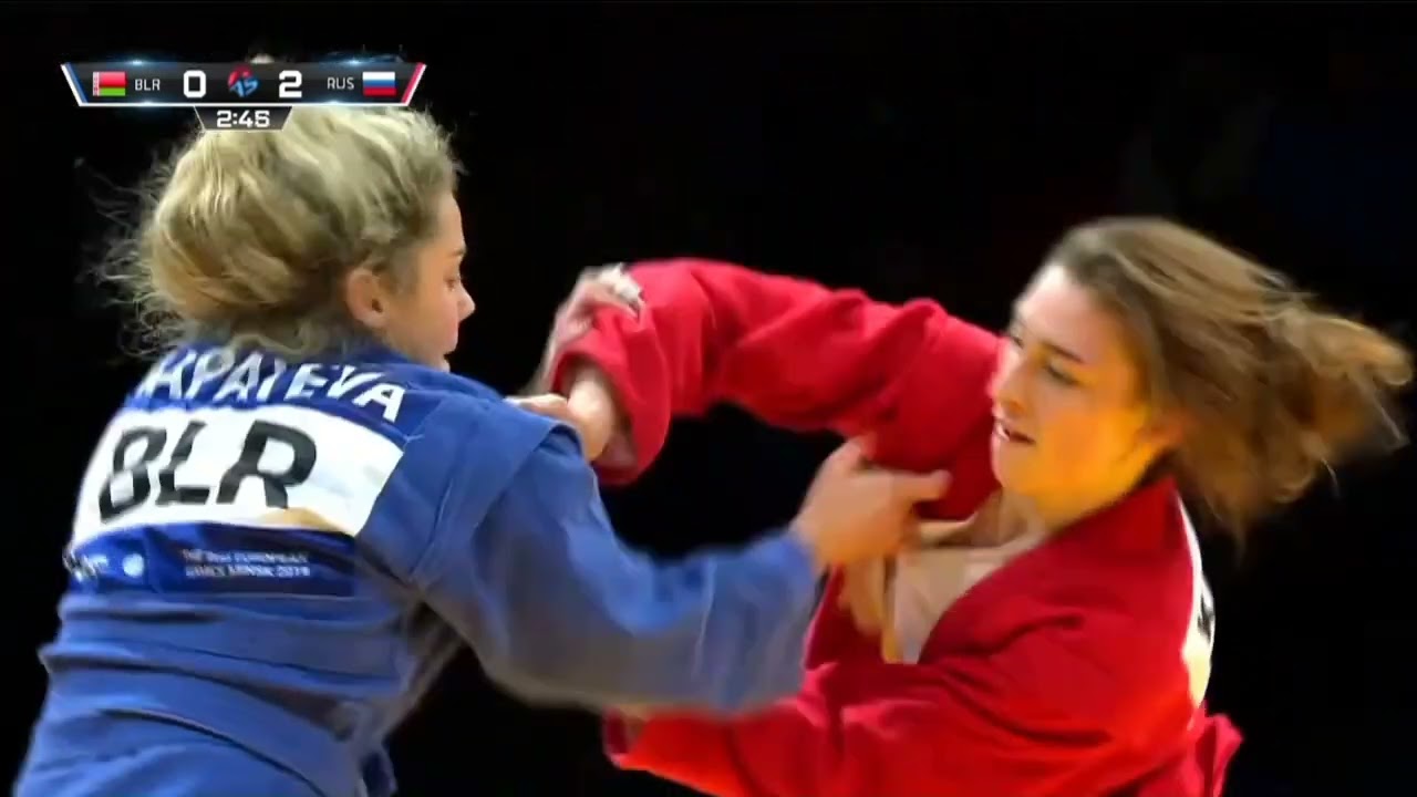KAREKIAN Kristina (RUS) VS KAPAYEVA Anfisa (BLR), Final Sport Sambo 50 Kg Women backdrop
