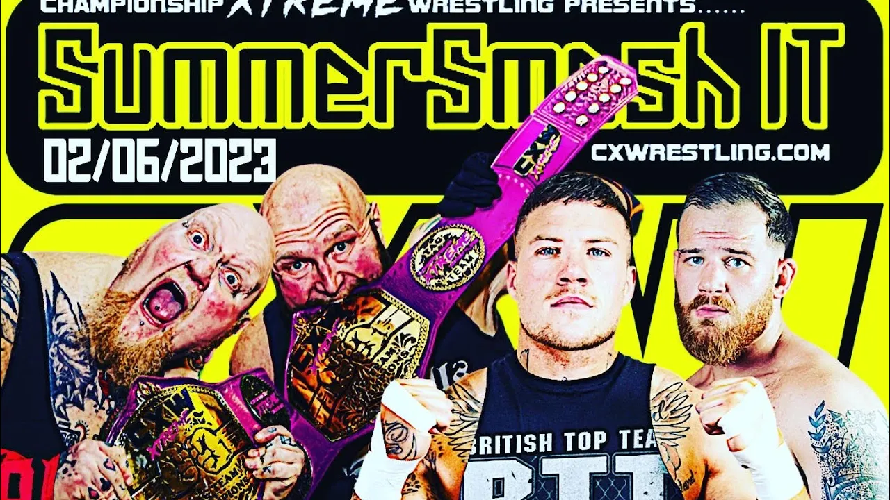 CXW TAG TEAM CHAMPIONSHIPS THE UK PITBULLS VS THE BRITISH TOP TEAM SUMMERSMASH IT 2023 #britwres