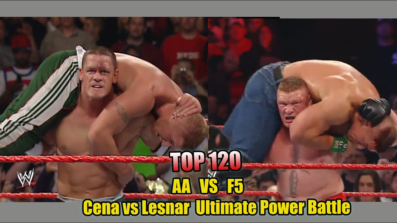 WWE Top 120 Finishers | John Cena AA vs Brock Lesnar F5 | Ultimate WWE Power Compilation