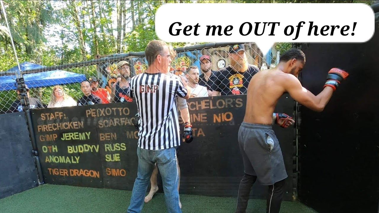 He had to get out of that cage NOW