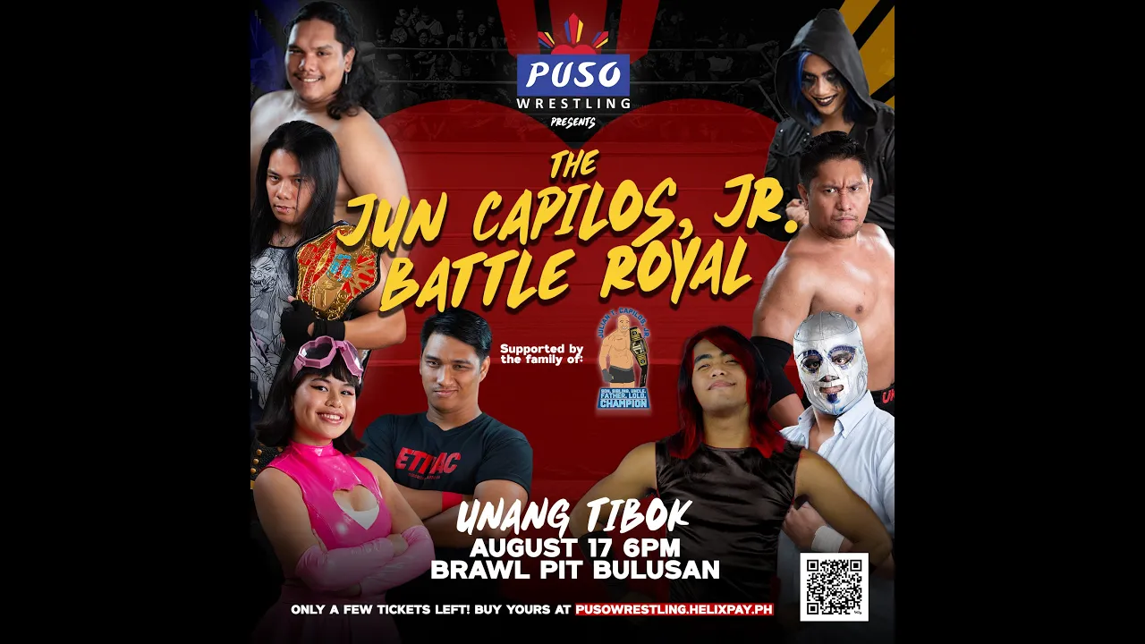 【4K】 Puso Wrestling's "The Jun Capilos, Jr. Battle Royal" during Unang Tibok background