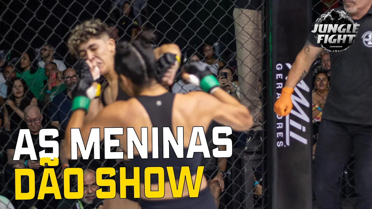 AS MENINAS SEMPRE DÃO SHOW NA SELVA #shorts #reels #nocaute #junglefightnocombate background