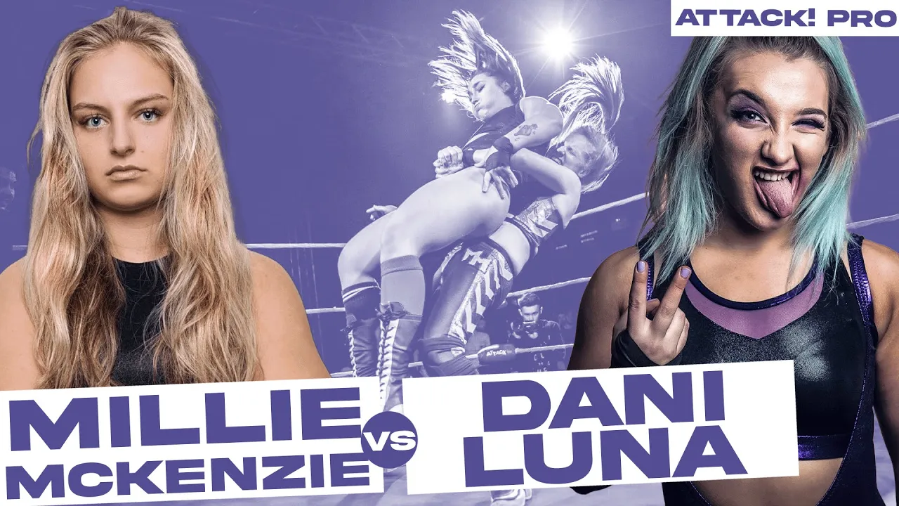 FREE MATCH - Dani Luna vs Millie McKenzie #womenswrestling background