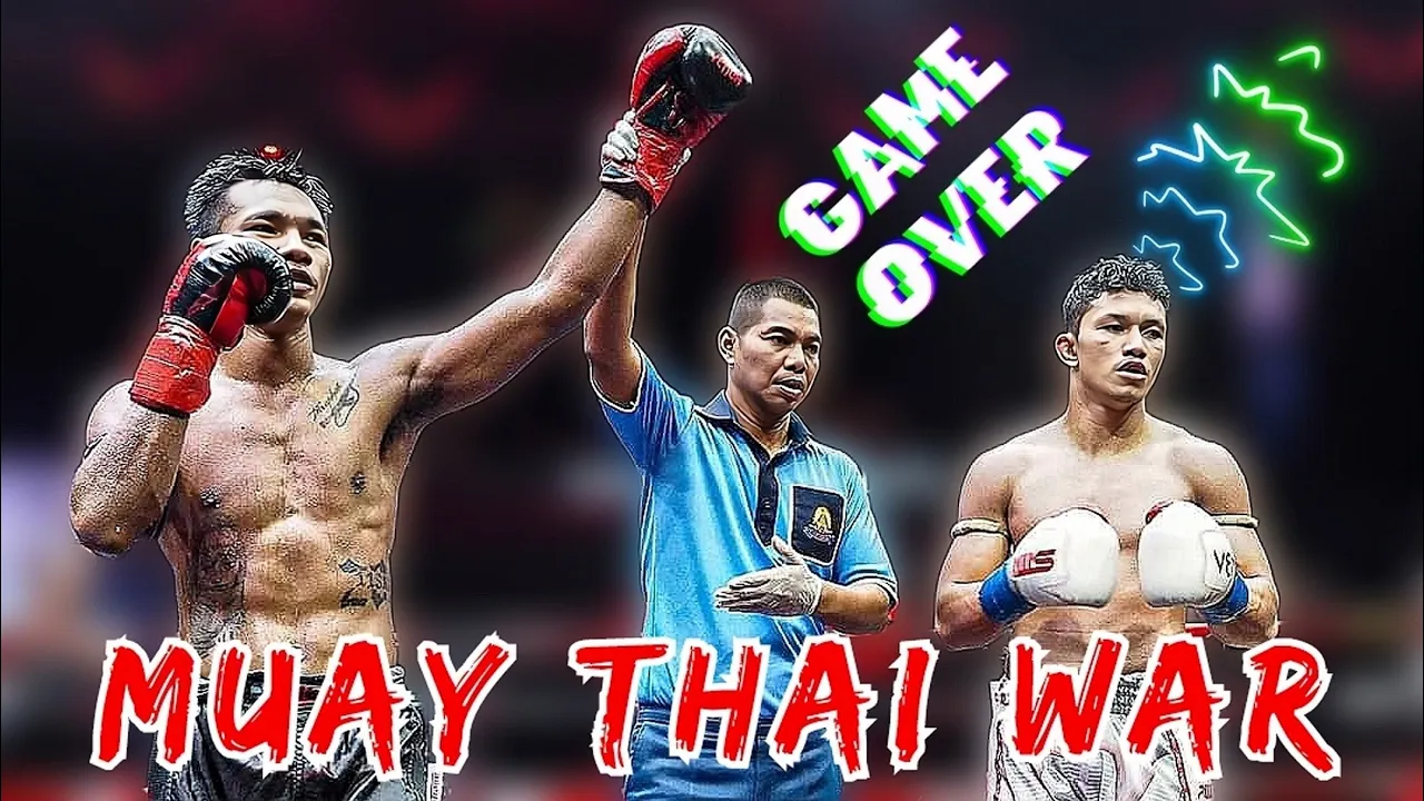 Muay Thai War At RWS Rajadamnern Stadium Shadow Vs Satanfah backdrop