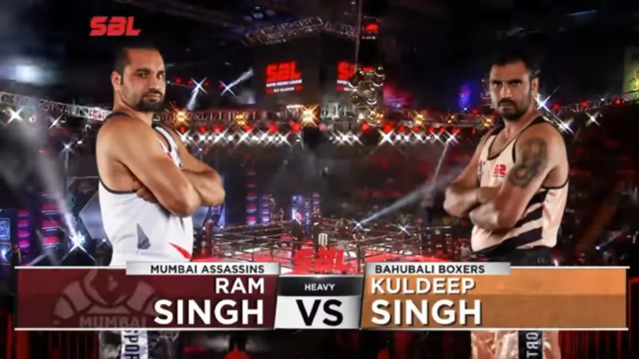 Ram Singh v/s Kuldeep Singh | Mumbai Assassins v/s Bahubali Boxers background