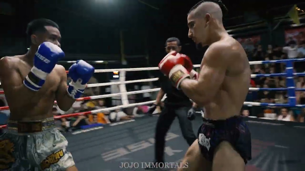 เมื่อนักมวยไทยเจอนนักมวยMMA Marsha Tiger Muaythai vs เพชรพยัคฆ์ ดราก้อนมวยไทย background