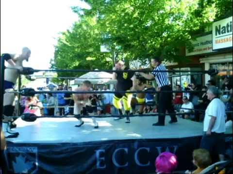 ECCW Tag Champions, Cunninghams vs Smyth & Shotgun [06/21/2015 @ 5PM - CAR FREE DAY]