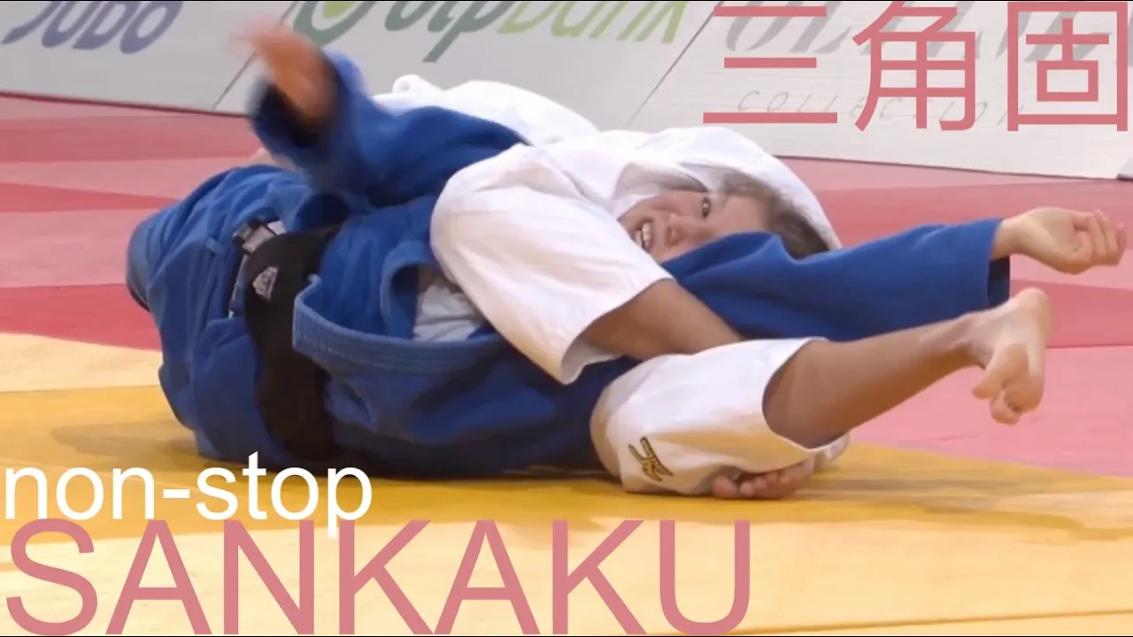 non-stop SANKAKU-gatame (Triangle)! Best of Winter 2023! Womens Judo background