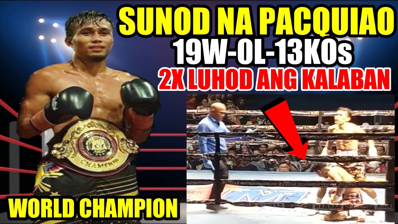 ITO NA SUNOD NA PACQUIAO 19W 0L 13KOs! R2 LANG KALABAN 2X LUHOD background