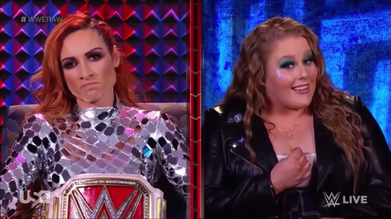 Becky Lynch and Doudrop Segment WWE RAW 1/24/2022 background