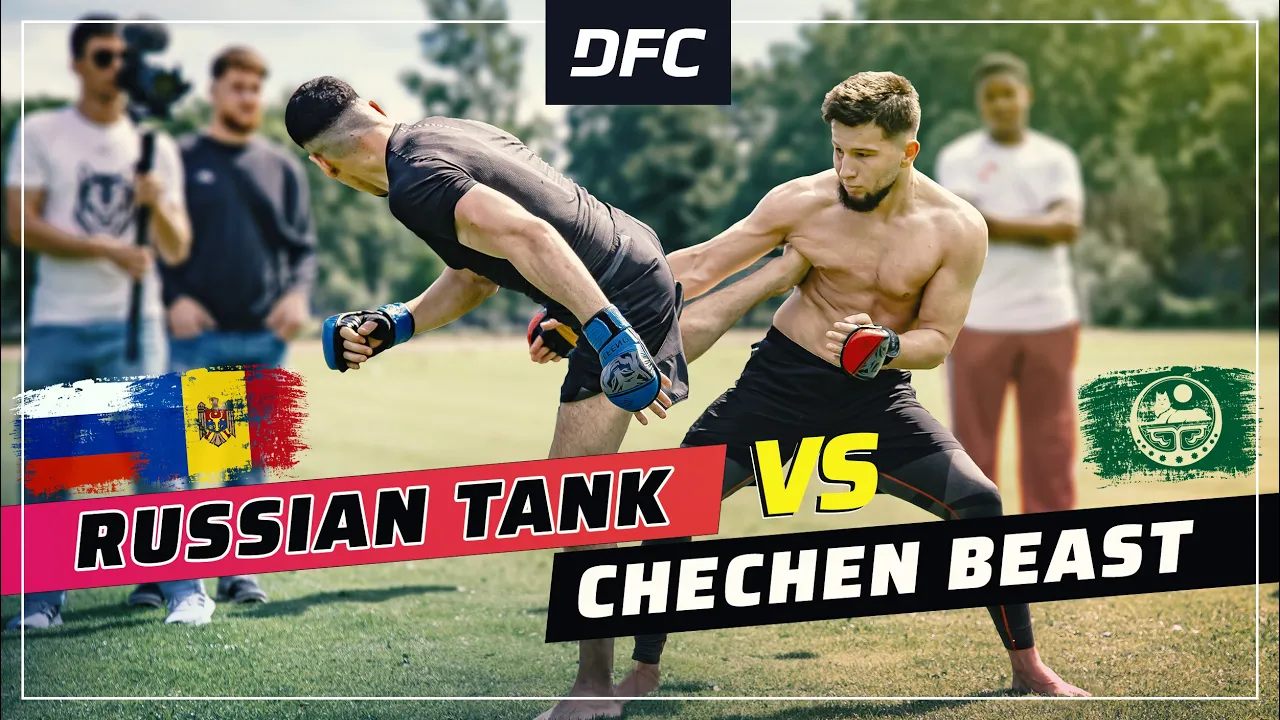 Chechen BEAST vs. Russian TANK | FULL FIGHT | DFC background