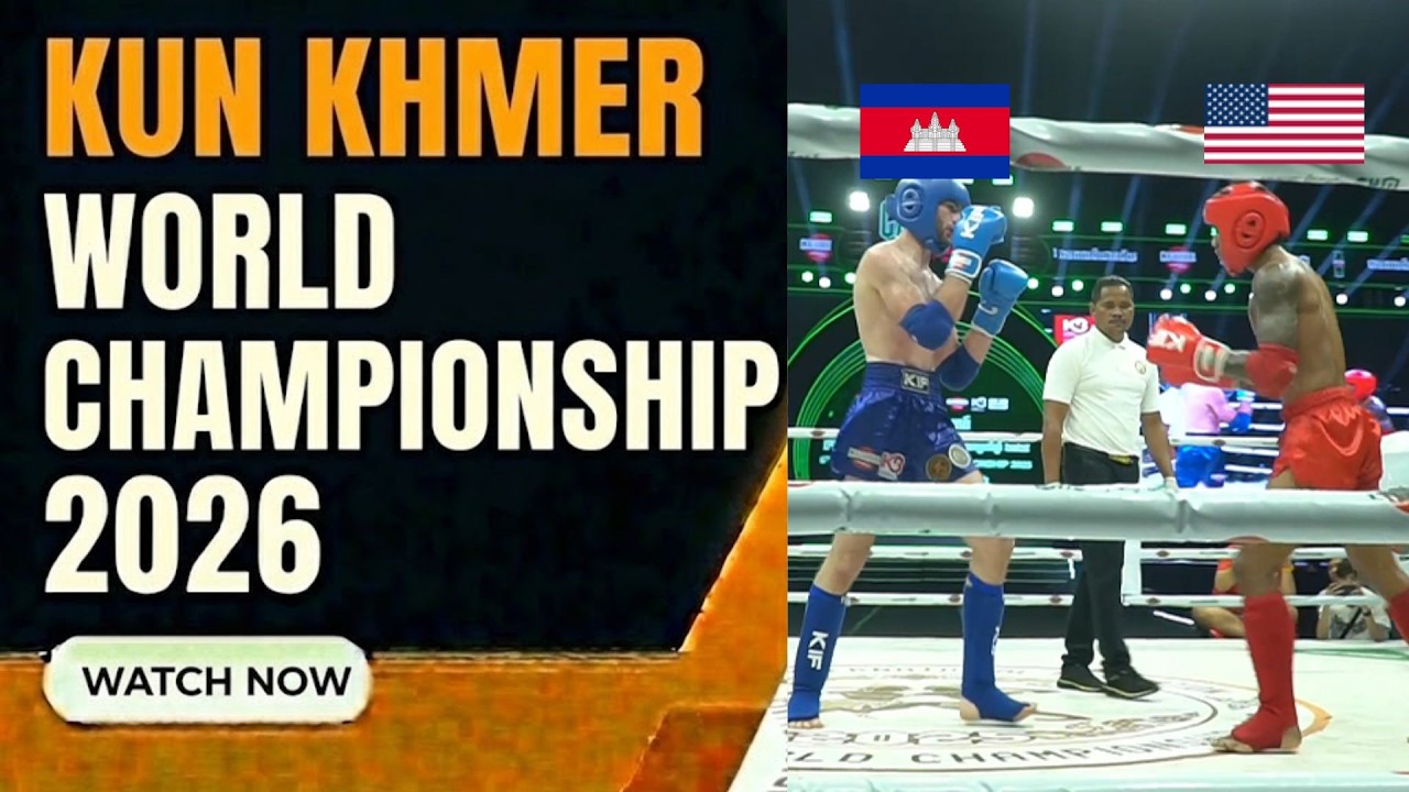KUN KHMER WORLD CHAMPIONSHIP: THON MAKARA(CAM) vs SMITH COLTON AARON(USA)