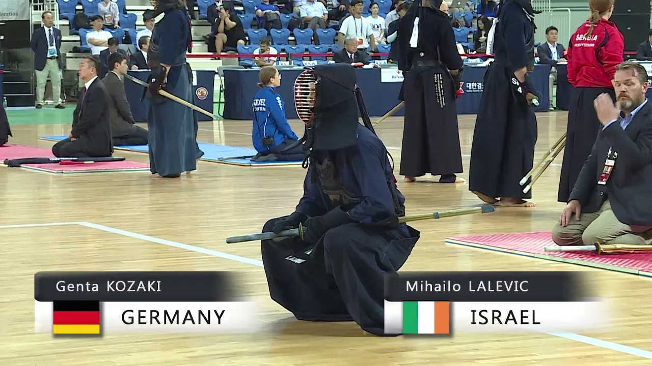 17th World Kendo Championships 5ch (GER)G.KOZAKI vs (IRL)M.LALEVIC