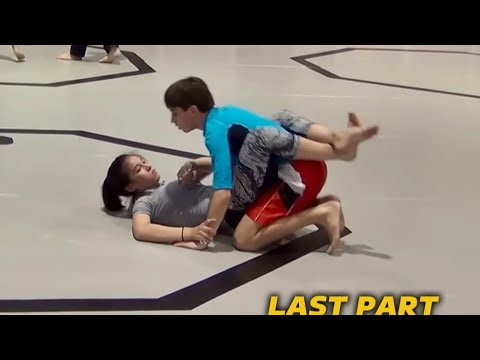 LAST PART 😭-" STRENGTH 🆚 TECHNIQUE 🤯" GIRL VS BOY GOOD FIGHT BJJ SUBMISSION 🥱#grappling #martialarts