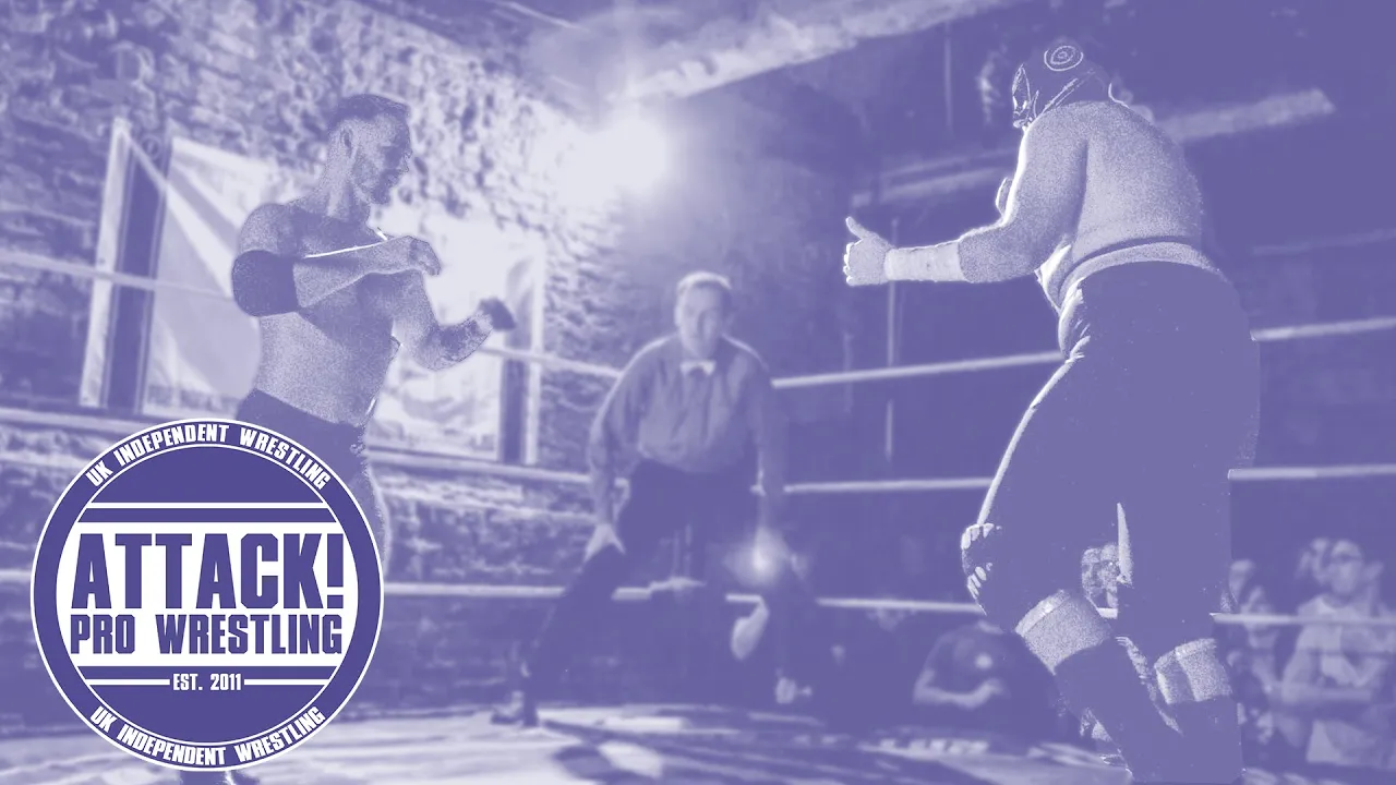 FREE MATCH - Tyler Bate vs Evil Uno (ATTACK! Pro Wrestling) background