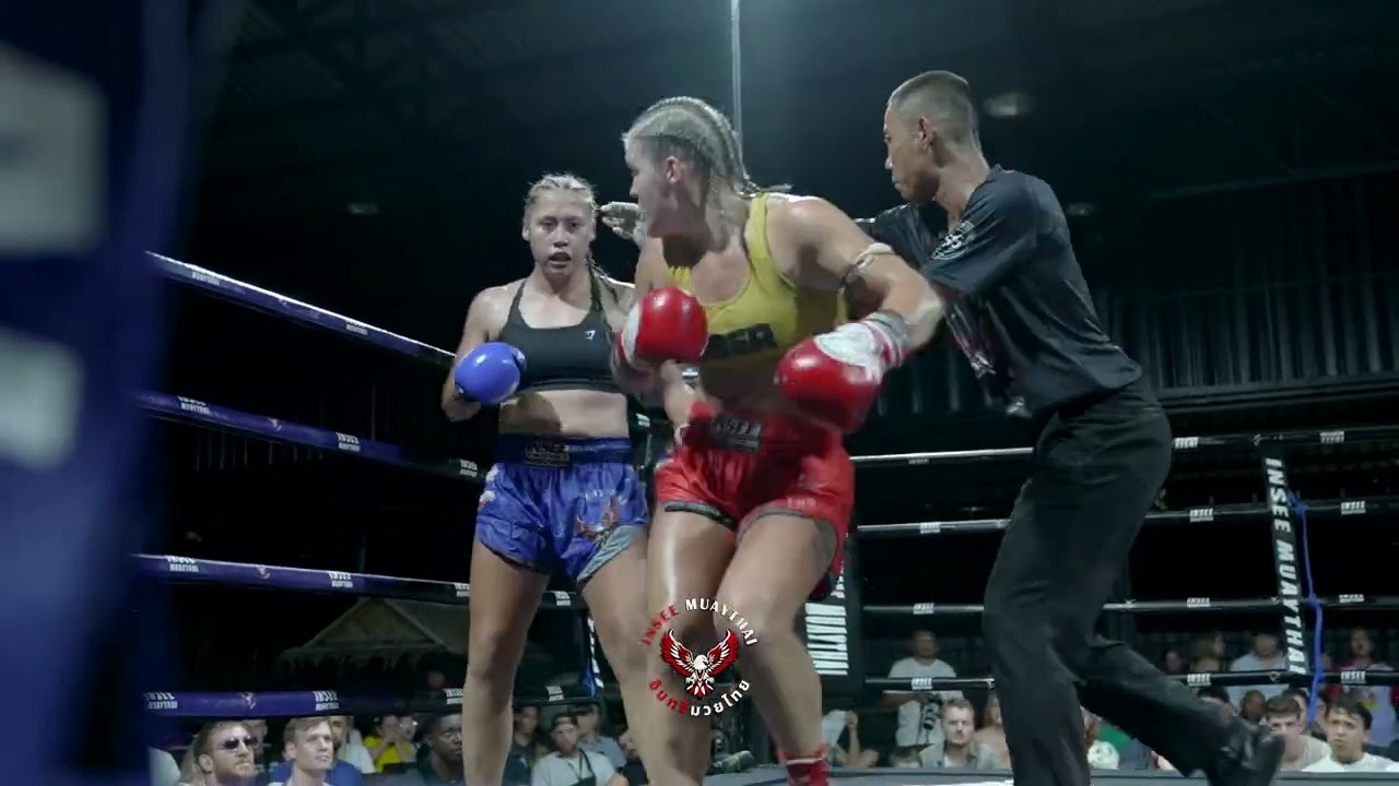BOUT 8🔴 Veronica (Tiger Muay Thai) 🇮🇹 Vs 🔵 Lena (Rawai Muay Thai Kaolak) 🇩🇪