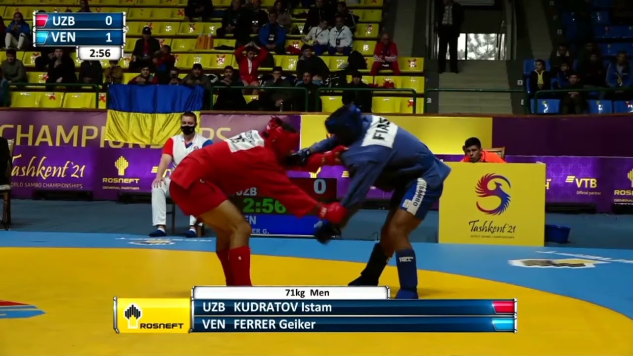 Day 3 Combat Sambo 71 Kg Men, KUDRATOV Istam (UZB) VS FERRER Geiker (VEN) background