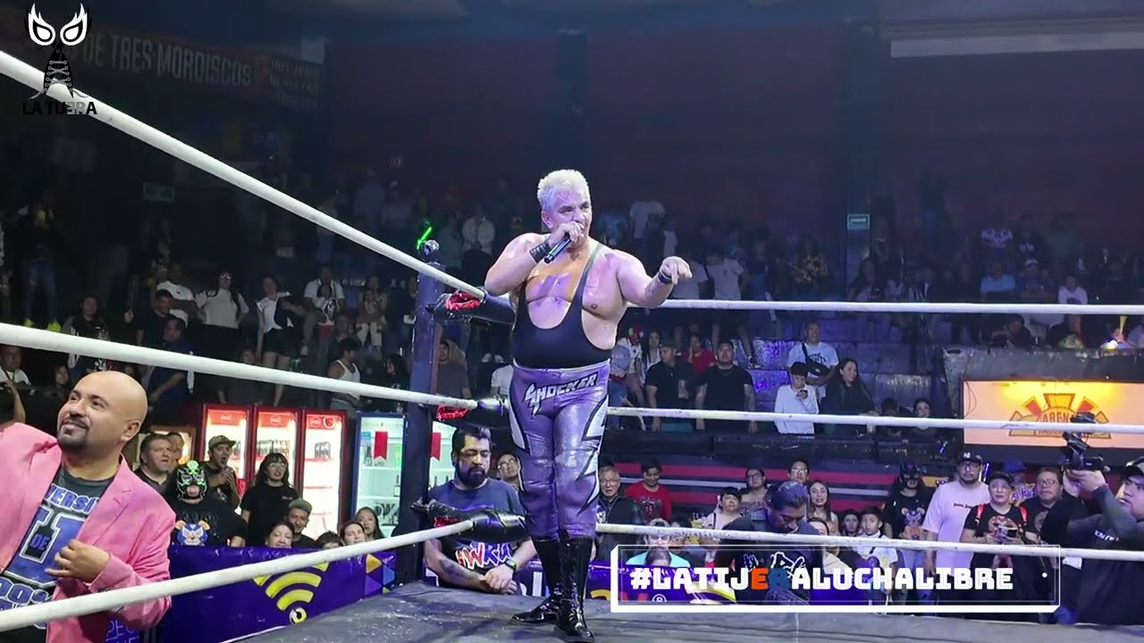 Shocker exige a DMT Azul un duelo de máscara vs cabellera, alumno contra maestro background