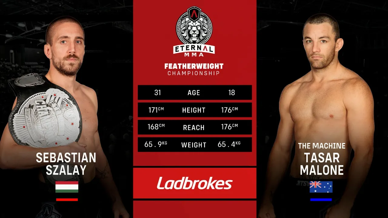 Eternal MMA 92 : Sebastian Szalay VS Tasar Malone | FULL FIGHT