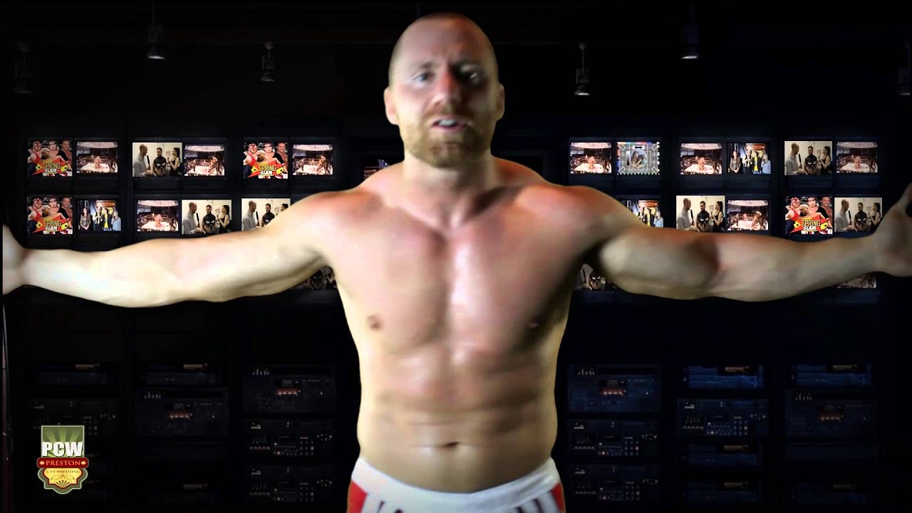 Petey Williams is at Preston City Wrestling background