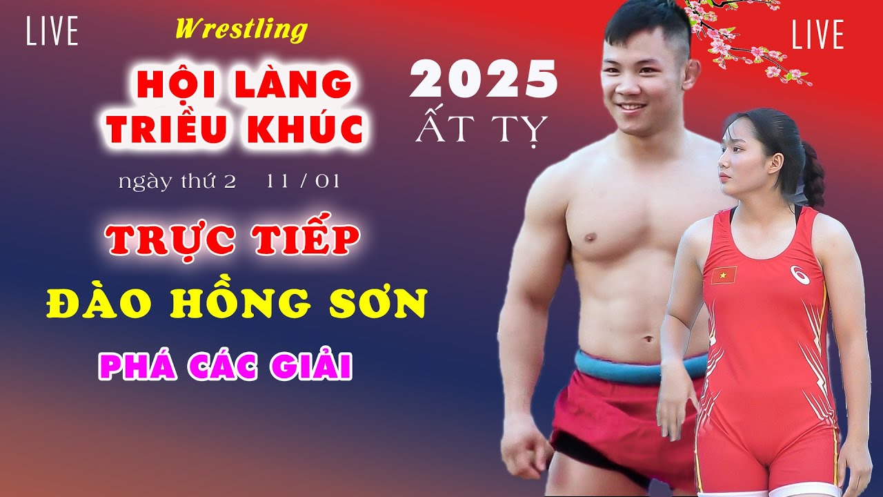 🔴 Trực Tiếp giải vật truyền thống LàngTriều Khúc xuân 2025. background