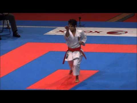 Kata GOJUSHIHO SHO by Sandy Scordo (FINAL) - 21st WKF World Karate Championships background