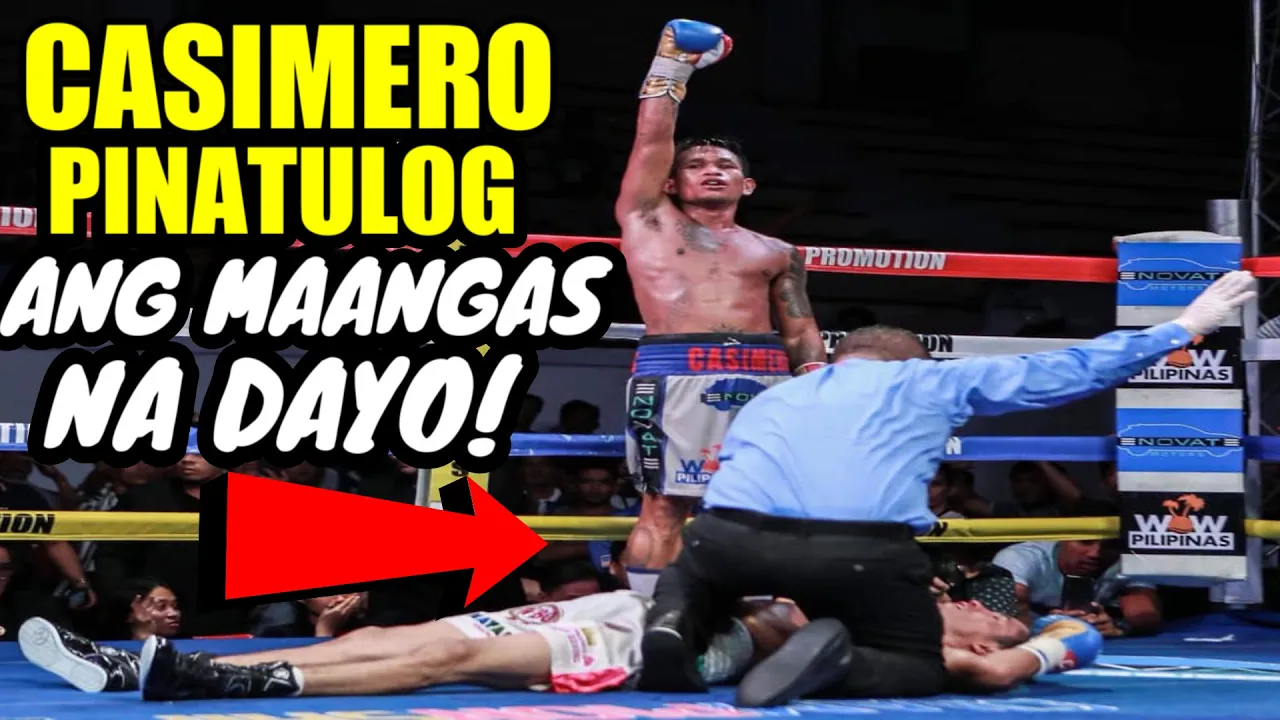 CASIMERO TULOG AT 4X BAGSAK ANG MAANGAS NA DAYO SA HARAP NI PACQUIAO!
